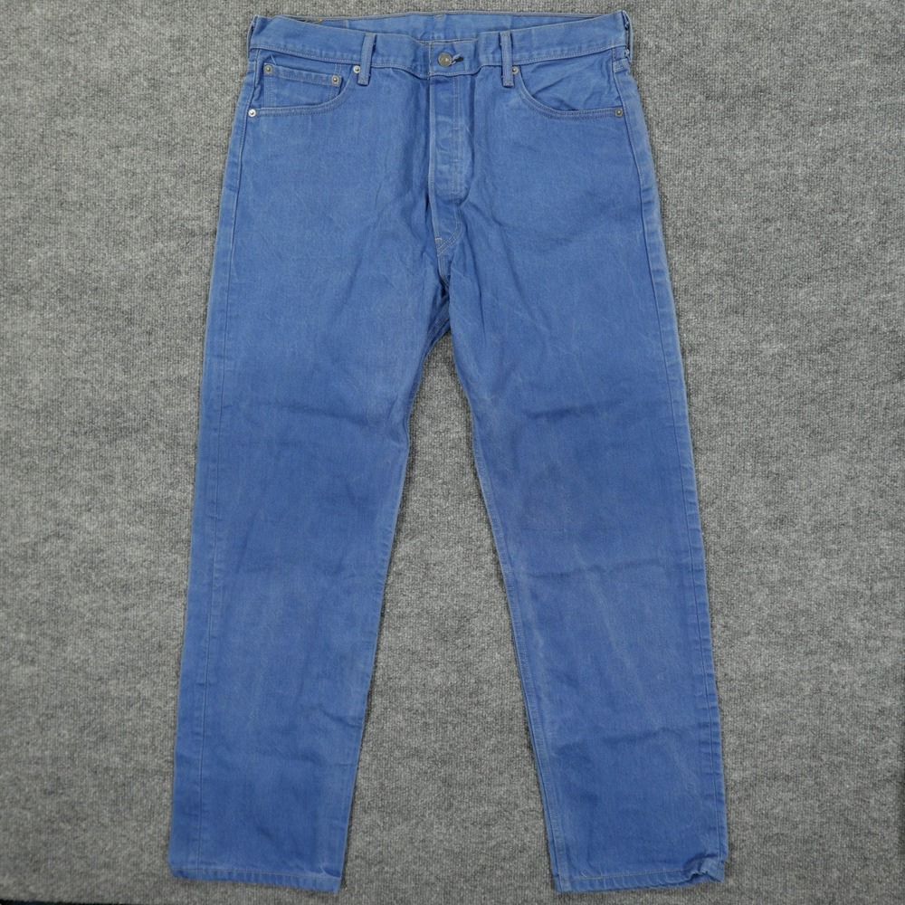 Levi's 501 Jeans Mens 38x34 Blue Original Fit Straight Leg Button Fly Denim
